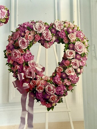 Pink Garden Open Heart