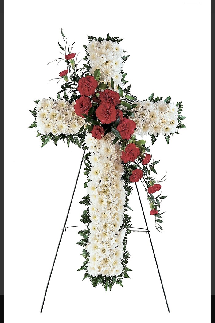 Traditional White and Red Cross