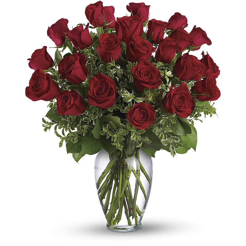 Always on My Mind - Long Stemmed Red Roses arranged by a florist in ...