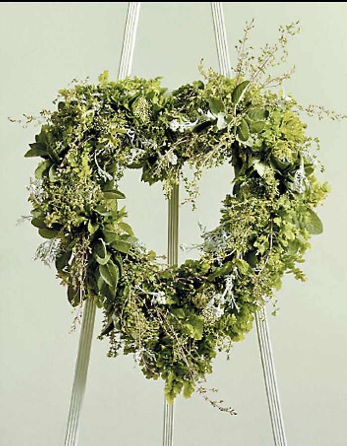 Assorted Greenery Heart