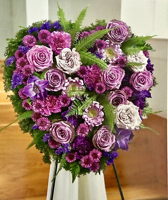 Purples and Lavenders Heart