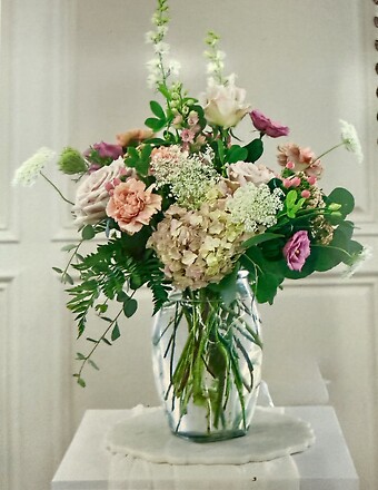 Mauve and Dusty Rose Vase