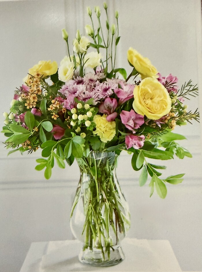 Lemons and Lavenders Vase