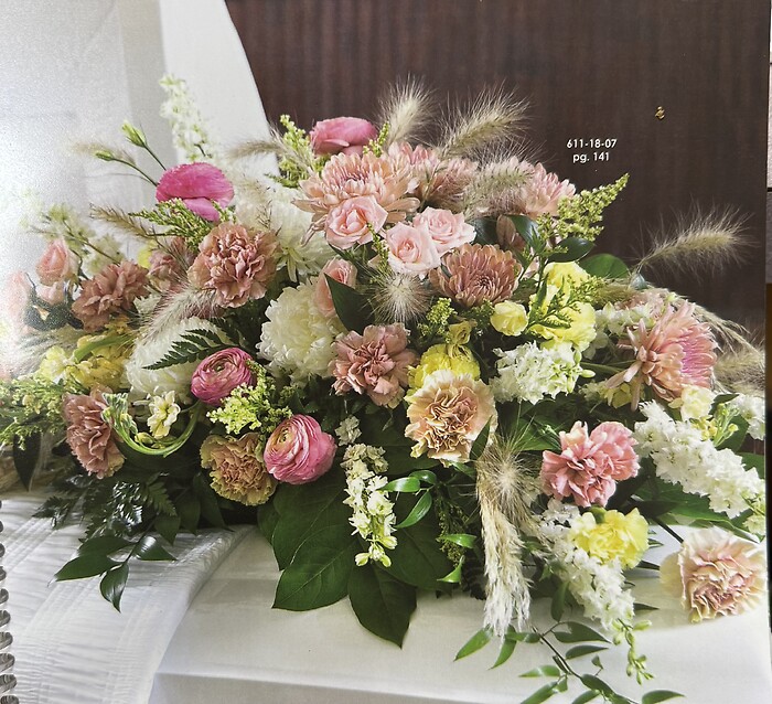 Soft Elegance Casket Spray