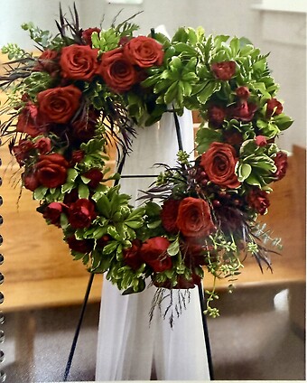 Open Red and Greens Heart